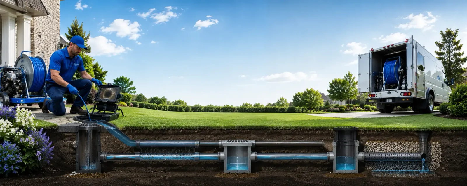 Outdoor drain cleaning information for Waterloo, NY